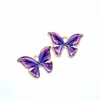 Färgglada Butterfly Charms Pendant 100pcs / Lot Charms 21 * 15mm Emalj Animal Charm Pendants Fit For Halsband Armband DIY Smycken Making