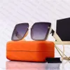 New Designer Sunglasses Fashion Eyewear Rectangle Letter Design for Man Woman Full Frame 4 Color High Quality301P