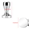 51mm / 57.5mm Tamper Stainless Steel Handmade Coffee Pressed Powder Hammer Espresso Maker Cafe Barista Machine T200523