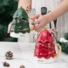 شجرة عيد الميلاد كوب الإبداعية القدح 4 ألوان شخصية زوجين القدح الاتجاه لطيف مكتب القهوة كوب السيراميك كوب الشرب