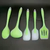 5 pièces/ensemble Silicone cuisine ustensiles de cuisine ensemble résistant à la chaleur cuisson antiadhésif outils de cuisson utensilio de cozinha