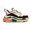 Triple S Men Women أحذية غير رسمية 17FW في جميع أنحاء المصمم أحذية رياضية منصة أسود بيج بيج تيل بلو ريد ريد مينس مدربون يسيرون في المشي.