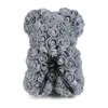 Soap Foam Bear 25cm Roses Teddy Bear Rose Flower Artificial New Year Gifts for Women Valentines Gift Christmas