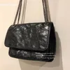 Mode niki axelväska medium shopping handväskor handväska carmen lai kvinna äkta läder handväska totes damer messenger crossbody väskor