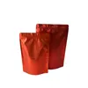 Wholesale100pcs New Stand Up Zip Lock Bag With Matte Surface Aluminum Pouches For FoodPowderTea Nuts 201021