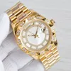 Men's Datejust Watch Mechanical Self-Winding Movement Glass Face Stainless Steel Strap Case Ceramic Dial Face Diameter 41