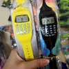 Mignon enfant montres électronique numérique LED décontracté Silicone montre de sport enfants multifonction calculatrice montre-bracelet horloge colorée