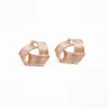 Classic Simple Wide Style Design Environmental Protection Zinc alloy Material Stud Advanced Sense Temperament Earring Suitable for Women