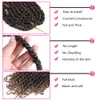 Passion Twist Hair 24 Inch Water Wave Passion Twist virkning flätande hår Syntetiska flätor Goddess Locs Long Bohemian Locs Hair LS01