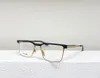 Senator Square Brillen Gunmetal Frame Heldere Lens 137 Heren Vintage Optische Volledige Frames Bril Mode Zonnebrillen Frames Brillen 217t