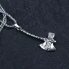 Łańcuchy Viking Men Naszyjnik Nordic Nordic Mitology Silver Color Design Rune Hatchet Butelka otwieracz Choker Charms217U