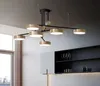 노르딕 LED 샹들리에 조명 현대 금 철 아크릴 원형 실내 조명 고정물 침실 거실 다이닝 룸 램프