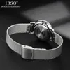 IBSO Women Quartz Watch Set Crystal Design Bracleace Necklace Watch مجموعات مجوهرات أنثى مجموعة أزياء Silver Silver Gift Lady's Gift 201114