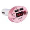 B7 Car Charger Bluetooth FM Transmissor Dual USB Automóveis MP3 Player Suporte TF Card Chargers Handsfree