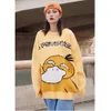 Funny Cartoon Duck Sweater Pullover Jumper Men Printed Knitted Sweater Hip Hop Harajuku Streetwear Casual Autumn Male Sweater 201116