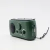 Radio-ontvanger Multifunctionele AM ​​/ FM Dynamo Solar Radio Krachtige Crank Generator Charger Green1