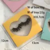 3d mink ögonfranspaket Lådor Falska ögonfransar Förpackning Tomt Eyelash Box Case Creative Heart Shaped Lashes Box Förpackning RRA4108