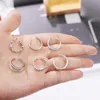 8pcs Summer Beach Vacation Knuckle Foot Ring Set Open Toe Rings for Women Girls Finger Ring Adjustable Jewellery Wholesale Gifts