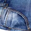 Jeans pour hommes Marque Hommes Grande Taille Lâche Baggy Court Pour Hommes Hip Hop Denim Pantalon Rock Bleu Poche Pantalon Cargo Droit Man1260b