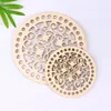 30Pcs 10CM/15CM Round Wooden Cutout Slices Discs for DIY Craft Hollow Christmas Hanging Ornaments Wedding Party Home Decoration Y200903