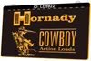 LD5922 Hornady Cowboy Action Loads 3D gravyr LED Light Sign grossisthandel