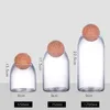 Butelek do przechowywania słoiki szklane pojemniki na butelki borokrzelic przezroczyste bezołowiowe uszczelnione może ziarna zbiornika kawy Kreatywne korek