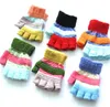 fleece warm gloves winter half finger glove children thick warmer mittens kids winter sports finger glove knit colorful plush gloves