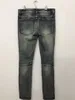 2023 Jeans da uomo in vendita calda Jeans con barba di gatto trafitto lavato ad acqua jeans slim fit micro elastici