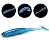 6 pçs / lotes pesca macia nadar isca 7.3g / 110mm lifelike worm baixo artificial jerkbait iscas jig iscas de pesca para o equipamento de alabama