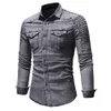 Men Slim Fit Jeans Jacket Cowboy Fashion Bomber Outwear Jacket Denim Coat Clothing Men s Jean Jacket Hip Hop Solid Coat LJ201013