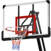 Баскетбол Hoop Баскетбольная система 7.5 футов-10 футов Высота Регулируемая для внутреннего наружного применения Светодиодные US сток Другое спортивные товары303A