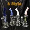 3 Style Water vortice Narghilè becher Glass Bong pipe ad acqua catcher materiale spesso per fumare 10.7 "bong