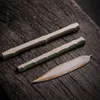 Lâmpadas de fragrância de cerâmica bambu folhas bandeja incenso vara titular cinzeiro coletor de cinzas decoração de decoração Censer ferramenta