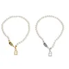 Nuove donne di arrivo Saturn Lock Collana con ciondolo Catena di perle Collana con orbita Accessori per gioielli di moda Oro Argento