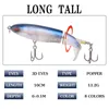 5Pcs Whopper Plopper Fishing Bait 11cm 13g/15g/35g Catfish Lures For Tackle Floating Rotating Tail Artificial 211224