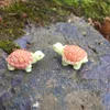 Cute Mini Turtles Landscape Ornaments Resin Garden Decorations Fairy Garden Miniatures Garden Bonsai Dollhouse Decorations Resin Craft LX422