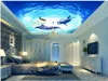 Beaux paysages Fonds d'écran 3D Plafond Plafond Fond d'écran Fantastique Sous-marine World Dolphin Plafond