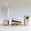 20ml 30ml 40ml Empty Refillable Bottles Travel Essential Lotion Purple Gold Airless Pump Essence Bottle Maquiagem 10pcspls order