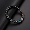 Fashion Crown Magnetic Hematite Bracelet Ancient Silver Crown Bracelet Black Hematite Beads women men Fashion Jewelry will and sandy