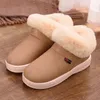 Women Snow Boots Winter Warm Fur Ankle Boots Couple Thick Soled Cotton Shoes Woman Flats Waterproof Slip on Botas Mujer Zapatos Y200115