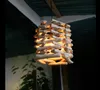 Современные подвески светильники деревянные палочки лофт лампы висит освещение светодиодный лофт светильник кухня кухонная спальня подвеска лампа дома освещение