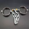 NXY Sex Vuxen leksaksspel Metal Restraints BDSM Bondage Neck Collar Hand Ankel Manschetter Tortyrleksaker för par Handbojor Shackle Leg Irons1616