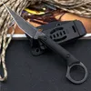 Najwyższej jakości Survival Outdoor Survival Tactical Prosto Nóż 440C Kamienny Blade Wash Full Tang G10 Uchwyt Stałe Noże Ostrza z Kydex