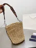 High quality straw single shoulder bag designer designed women's bag can be messenger size 20cm