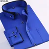 spring men wedding shirt formal long sleeve plus size big 7XL 8XL dress shirts Pink formal navy blue 9XL 10XL 12XL blouse purple C1210