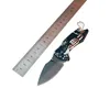 Ventas calientes X75 Mini cuchillo plegable con logotipo Mango de madera Cuchillo de bolsillo para acampar Llavero multifunción Cuchillo de caza de rescate Herramienta EDC al aire libre