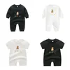 Kids Designer Rompertjes baby jongen meisje zomer top kwaliteit korte mouwen Lange mouw 100% katoenen kleding 1-2 jaar oud pasgeboren Jumpsuits kinderkleding G0018