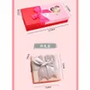 Regali di San Valentino Finestra aperta Confezione regalo con orso rosa Scatole per gioielli Confezione regalo Bomboniera XD24270