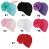 Toddler Newborn Baby Bowknot Cappelli Grandi fiocchi Head Wrap Caps Floral Headband Infant Headwrap Berretti Bambini Childs Fascia per capelli Paraorecchie Cap G10507