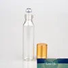 10 ML verre bouteille d'huile essentielle orifice réducteur bouchon Brwon verre flacons rouleau boule bouteille en gros